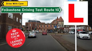 Driving Follkestone Test Route 10