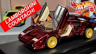 NEW HOT WHEELS LAMBORGHINI COUNTACH RLC CAR! UNBOXING AND REVIEW!