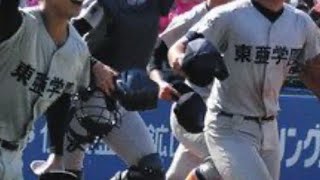 東亜学園　シートノック　（23日、第106回全国高校野球選手権東東京大会準々決勝　東亜学園―二松学舎大付）