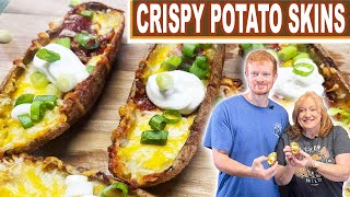 CRISPY POTATO SKINS, A Potato Appetizer or Side Dish
