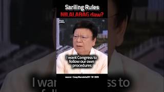 SARILING RULES NILALABAG DAW? #Politika #Congress #Pilipinas