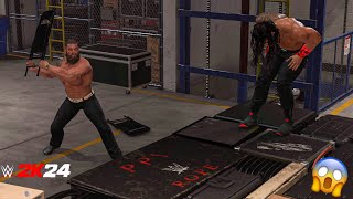 Braun Strowman Throws Chair at Roman Reigns Backstage