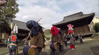 赤塚諏訪神社獅子舞　2023年3月12日　春の大祭奉納　道笛〜女獅子