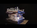 intense incredible machining art 500 pound chess board w titanium pieces