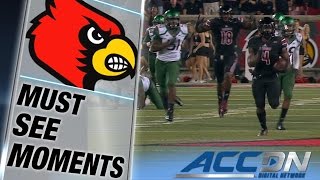 Louisville's Corvin Lamb's Electric 97-Yard Kickoff Return TD | ACC Must See Moment