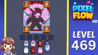 Pixel Flow Level 469 Solution Walkthrough