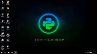 hello world program in python || Python Programming Tutorial - 1 (print "Hello World")