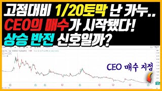 1억 투자했다면 현재 잔고 500만원인 카누.. CEO의 매수가 시작됐다. 상승 반전의 신호일까? | 카누 전기차 월마트 계약이 호재?