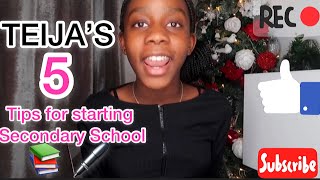 TEIJA’S 5 TOP TIPS FOR STARTING SECONDARY SCHOOL