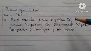 perbandingan 3 unsur kelas 5 SD #matematika #kurikulummerdeka #maths