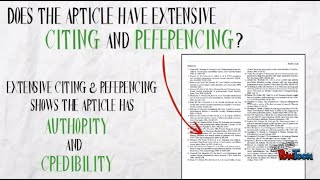 Evaluating academic articles