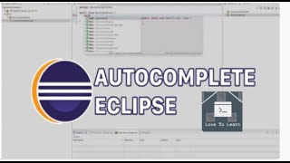 #eclipse eclipse Content Assist without Ctrl + Space #contentassist #lovetolearn #java