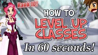 HOW TO GET RANK 10 ON ANY CLASS IN 60 SECONDS! AQW AdventureQuest Worlds