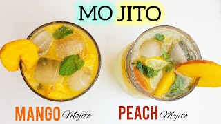 Peach \u0026 Mango Mojito Recipe|आड़ू और आम का मोजिटो कैसे बनाए