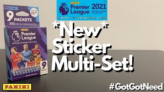 Opening a Panini Premier League 2021 Official Sticker Collection Multi-Set Box! | 9 Packets!