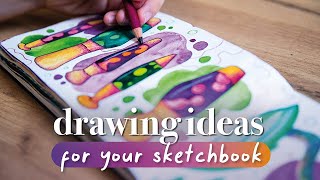 4 Ways to Fill a Sketchbook // Art Journal Ideas
