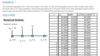 12 Ordinary Differential Equations (Explicit Euler Method)