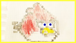 رسم الطيور الغاضبة | السحر للأطفال. الرسم في الخلايا