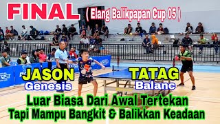 Final Jason Genesis Porda Kota Jogja  vs Tatag Balanc Porda Kota Jogja 🏓 Elang Balikpapan Cup 05