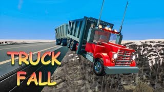 Brick Rigs Truck With Trailer Fall off from Bridge LEGO |  Road Recklessness
