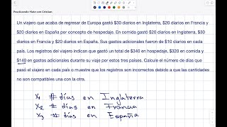 Aplicación de sistemas de ecuaciones 1