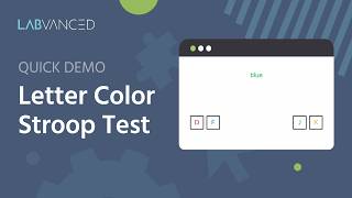 Letter Color Stroop Task | Quick Demo