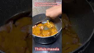 3 steps la pallipalayam Chicken pannalam - Thillais Masala use pannunga #shorts #chennaifood