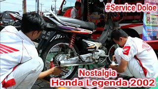 Servis Motor Legenda 2002 Motor Bebek Honda One Heart