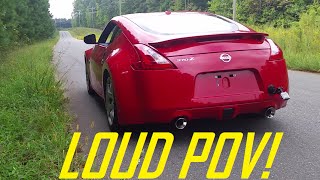 Nissan 370Z AAM Competition Short Tails vs Stock Exhaust!