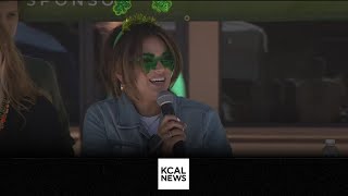 KCAL News' Kalyna Astrinos announces Hermosa Beach St. Patrick's Day Parade