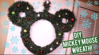 DIY Mickey Mouse Wreath ♡