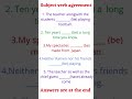 subject verb agreement | proper use of verb | #english #grammar | #short #shorts