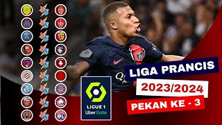 Jadwal Liga Prancis 2023/2024 Pekan ke 3  || PSG vs Lens - Nantes vs As Monaco