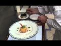 Michel Roth prepares a starter at the Ritz Paris