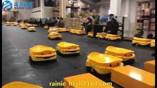 AMR AGV automatic guided vehicle for transporting and sorting packages/parcels sorter