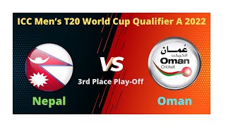 Live NEP vs OMA | Oman vs Nepal | ICC Men’s T20 World Cup Qualifier A 2022 Score Streaming & Update