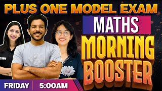 Plus One  Model Exam | Maths Morning Booster | Exam Winner