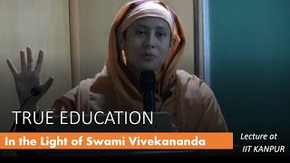 True Education in the light of Swami Vivekananda | Day-1 VYLC-2020 |Pravrajika Divyanandaprana| IIT