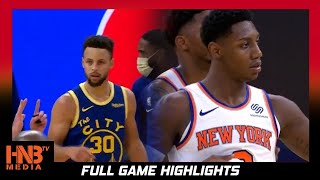 NY Knicks vs GS Warriors 1.21.21 | Full Highlights