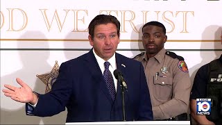 DeSantis speaks on reports of Alligator Alcatraz closure