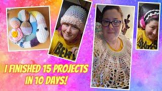 I made 15 things in 10 days CROCHET