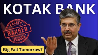Kotak Bank Share Latest News | RBI BANNED‼️ Kotak Bank
