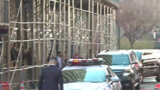 Manhattan DA Alvin Bragg arrives to court for Trump arraignment | Raw video
