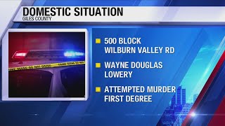 Man arrested in connection to domestic situation in Giles County