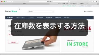 [ECサイト構築CS-Cart] 在庫数を表示させる方法