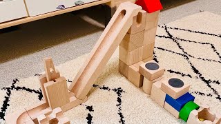 【marble run asmr 】マーブルラン　キュボロ作ってみた！　cuboro kick #cuboro #キュボロ#marblerun #marblemom