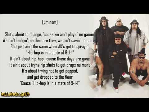 Boo-Yaa T.R.I.B.E. - 911 Ft. Eminem & B-Real (Lyrics) - YouTube