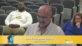 Code Enforcement Hearing - March 18, 2026