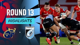 Munster v Cardiff Rugby | Instant Highlights | Round 13 | URC 2023/24