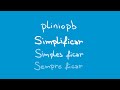 Plinio PB - Simplificar | Lyric Video (áudio oficial)